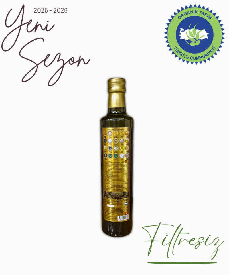 Erken Hasat Soğuk Sıkım Filtresiz Natürel Sızma Zeytinyağı 500 ml - Görsel 2