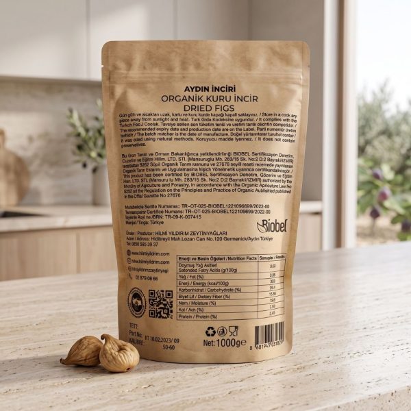 Yeni Sezon Hilmi Yıldırım Aydın İnciri – Organik Kuru İncir (Büyük Boy) Net 1 kg