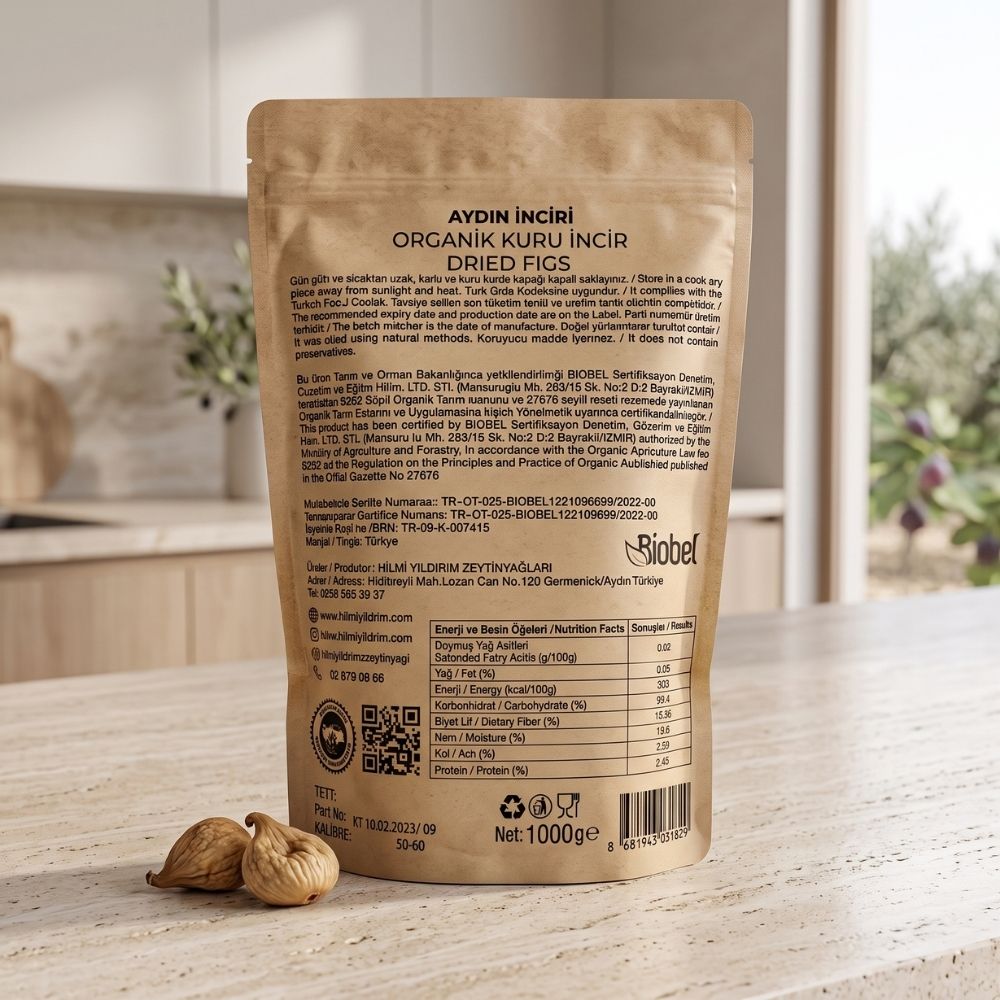 Yeni Sezon Hilmi Yıldırım Aydın İnciri - Organik Kuru İncir (Büyük Boy) Net 1 kg - Görsel 2