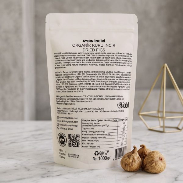Yeni Sezon Hilmi Yıldırım Aydın İnciri – Organik Kuru İncir (Jumbo Boy) Net 1 Kg