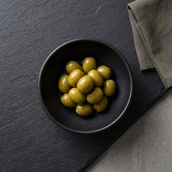 Organik Gemlik Çizik Yeşil Zeytin 650 Gr