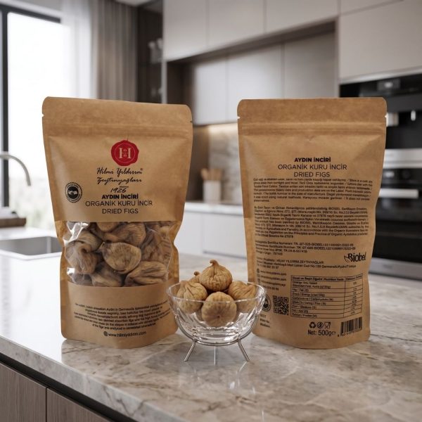 Yeni sezon Hilmi Yıldırım Organik Bardacık Kuru İnciri 500 g