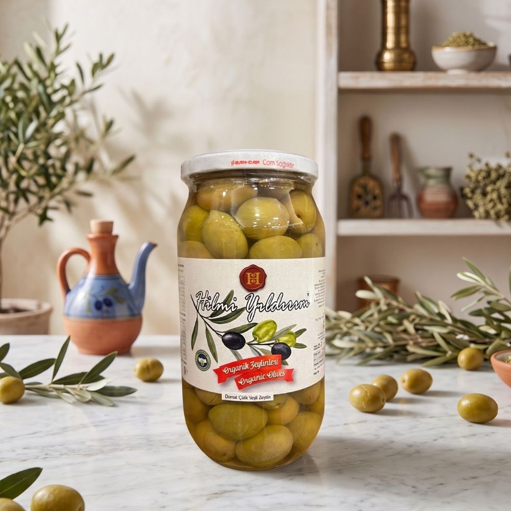 Domat Çizik Yeşil Zeytin 650 g