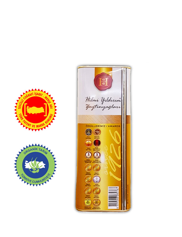 Hilmi Yıldırım Yemeklik Organik Olgun Hasat Natürel Sızma Zeytinyağı 5 L - Görsel 3