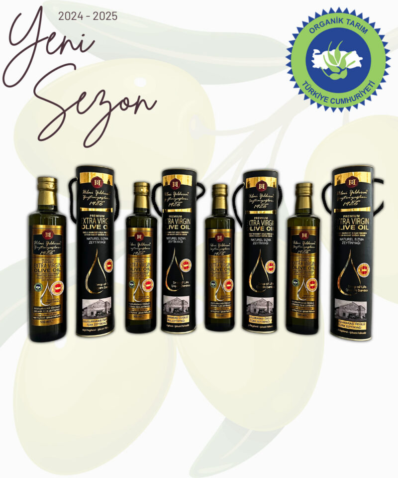 Hilmi Yıldırım Filtreli Zeytinyağı 500 Ml 4 Adet Hediyelik Kutu