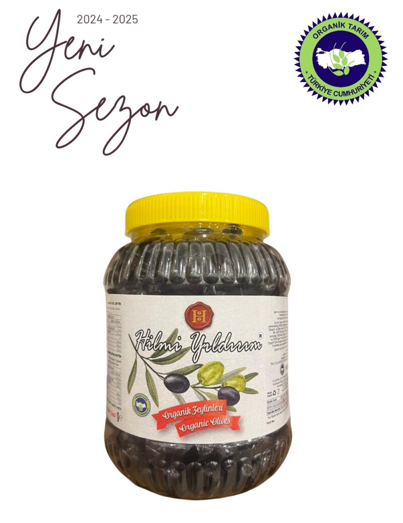 Organik Memecik Yağlı Salamura Siyah Zeytin