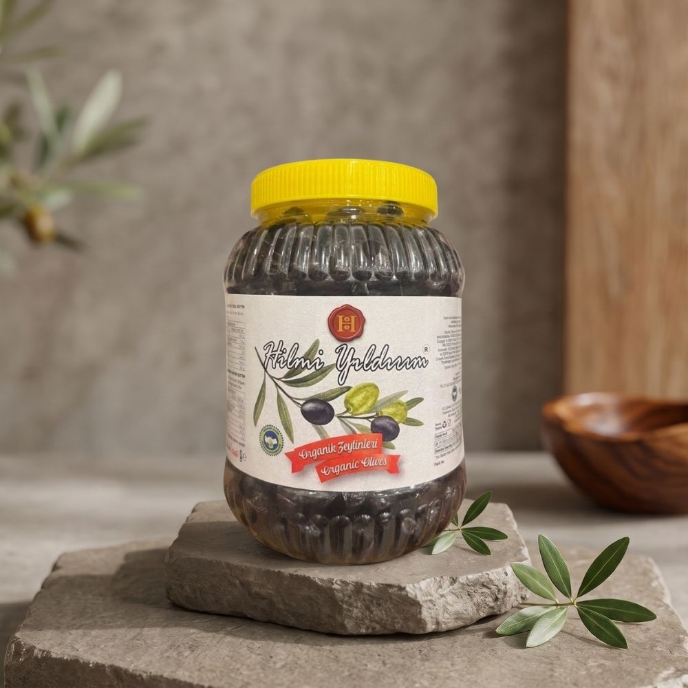 Memecik Yağlı Salamura Siyah Zeytin 1000 gr