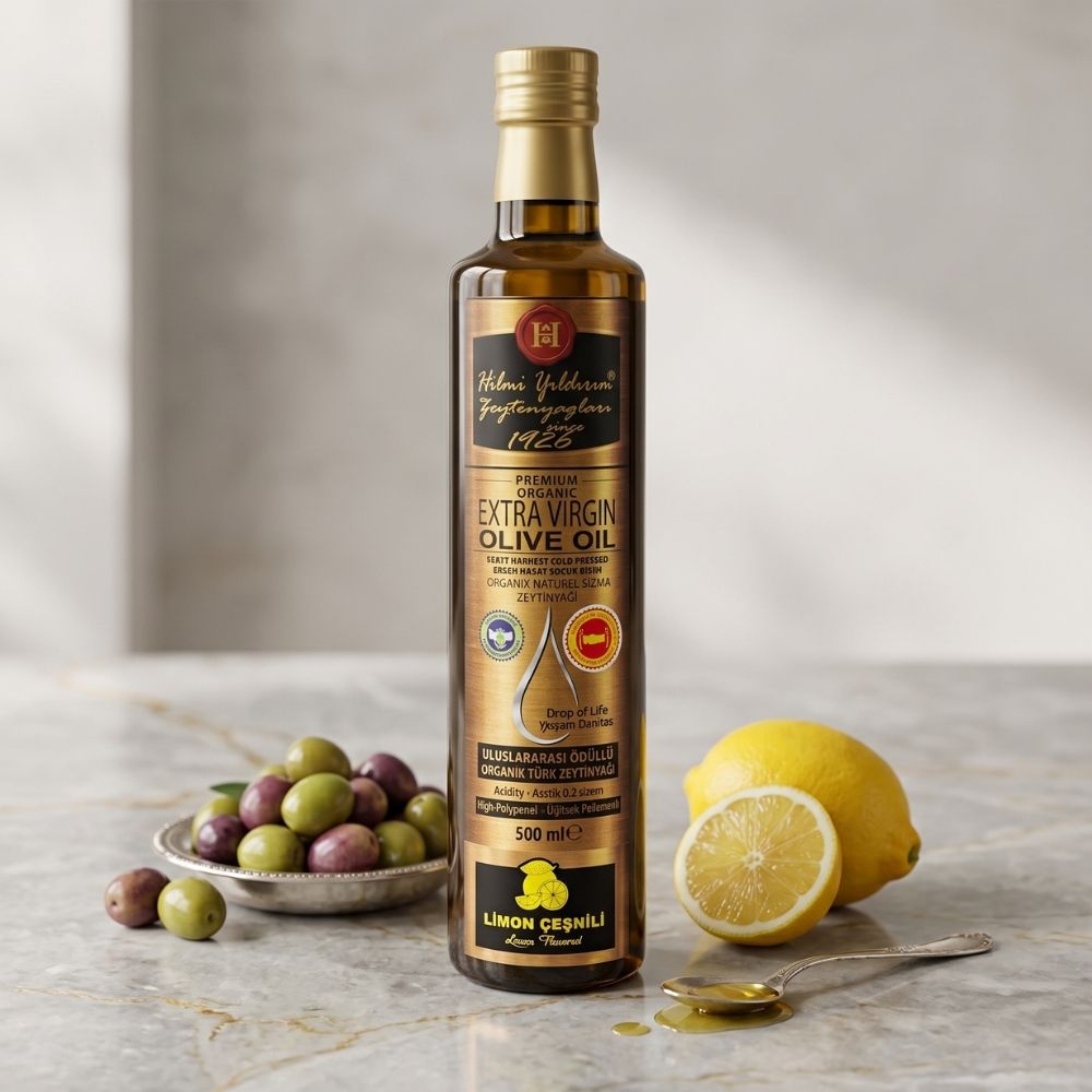 Limon Çeşnili Natürel Sızma Zeytinyağı 500 ml