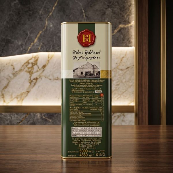 Filtresiz Yeni Sezon Erken Hasat Soğuk Sıkım Natürel Sızma Zeytinyağı 5 L