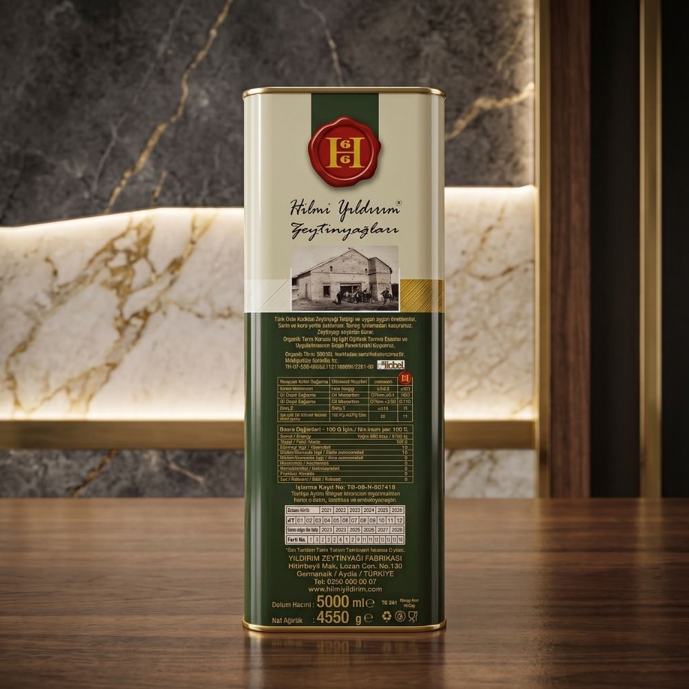 Filtresiz Yeni Sezon Erken Hasat Soğuk Sıkım Natürel Sızma Zeytinyağı 5 L - Görsel 5