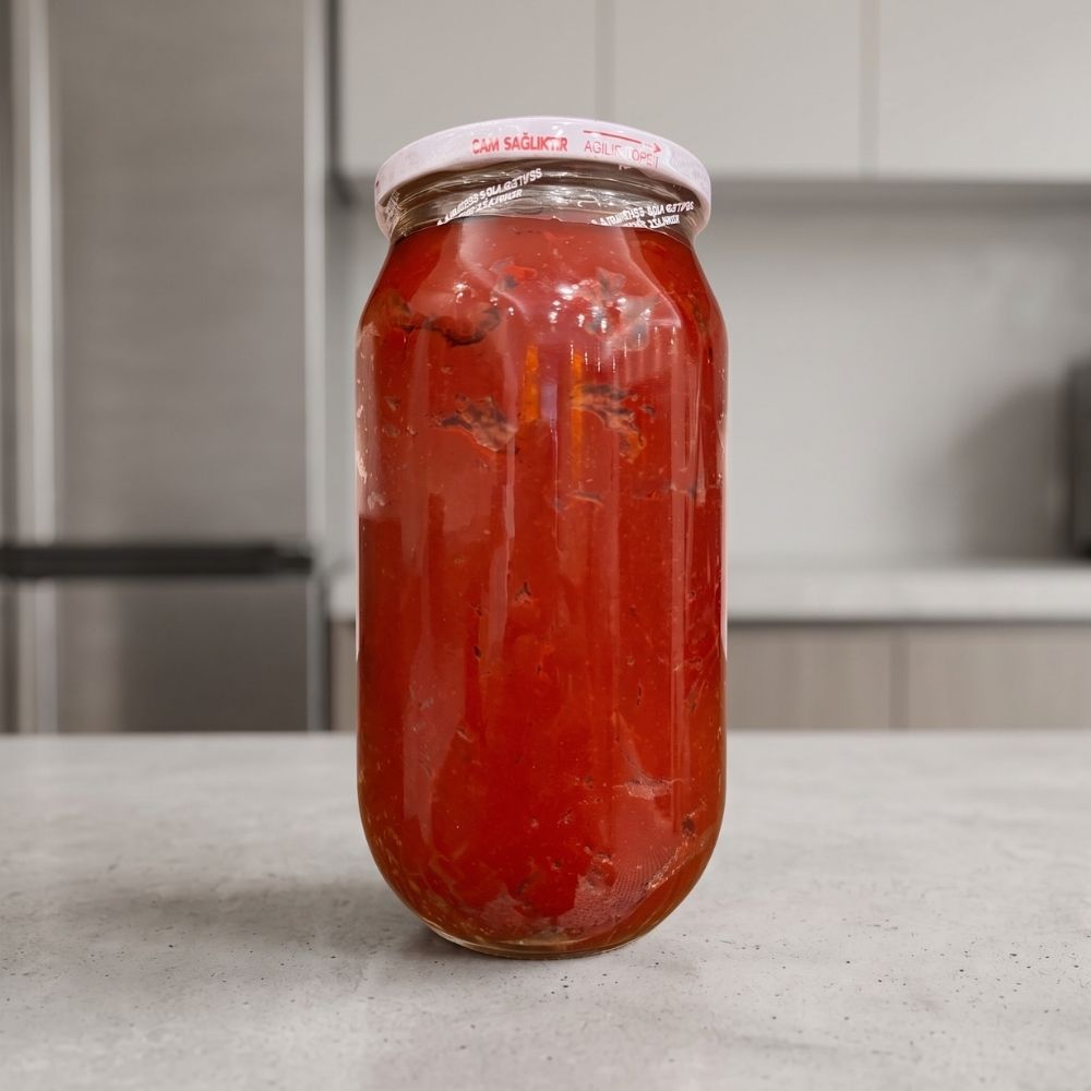 Ev Yapımı Acı Biber Salçası 1 kg - Görsel 4